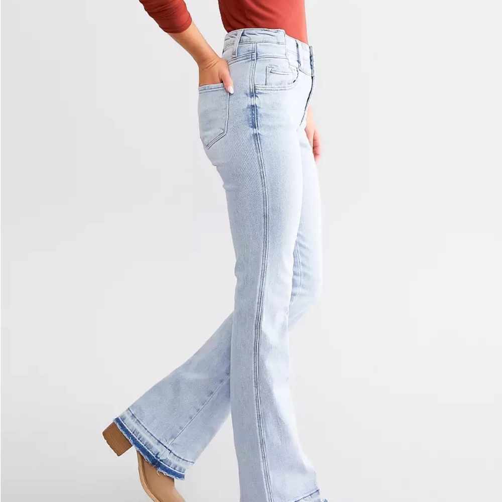 Flying Monkey High Rise Boot Stretch Jeans Light Blue women’s sz 30 - Picture 14 of 16